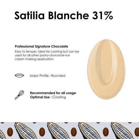 Valrhona Satilia Blanch